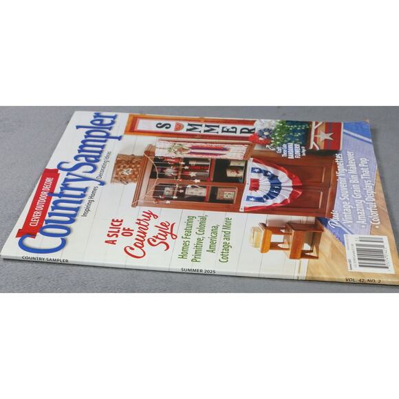 Country Sampler Magazine Summer 2025 A Slice of Country Style Americana Decor - Picture 3 of 6